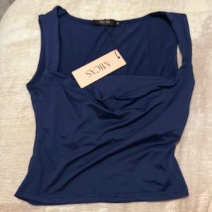 Micas Square Neck Cropped Tank Top